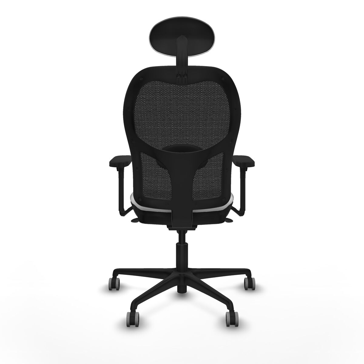 Silla de Oficina con Cabecero Piqueras y Crespo 3D036G1 Blanco