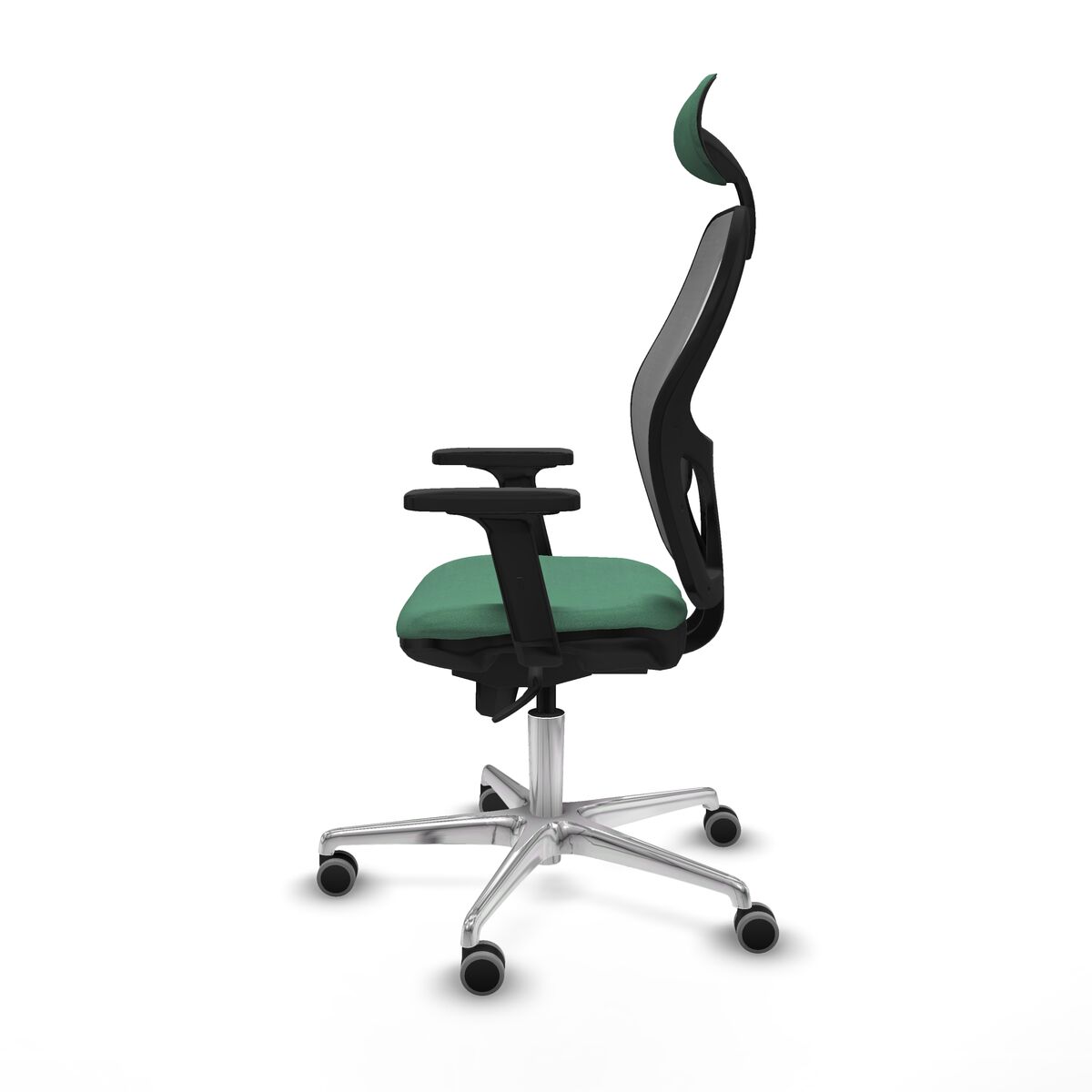Silla de Oficina con Cabecero Piqueras y Crespo 2D086G1 Verde Esmeralda