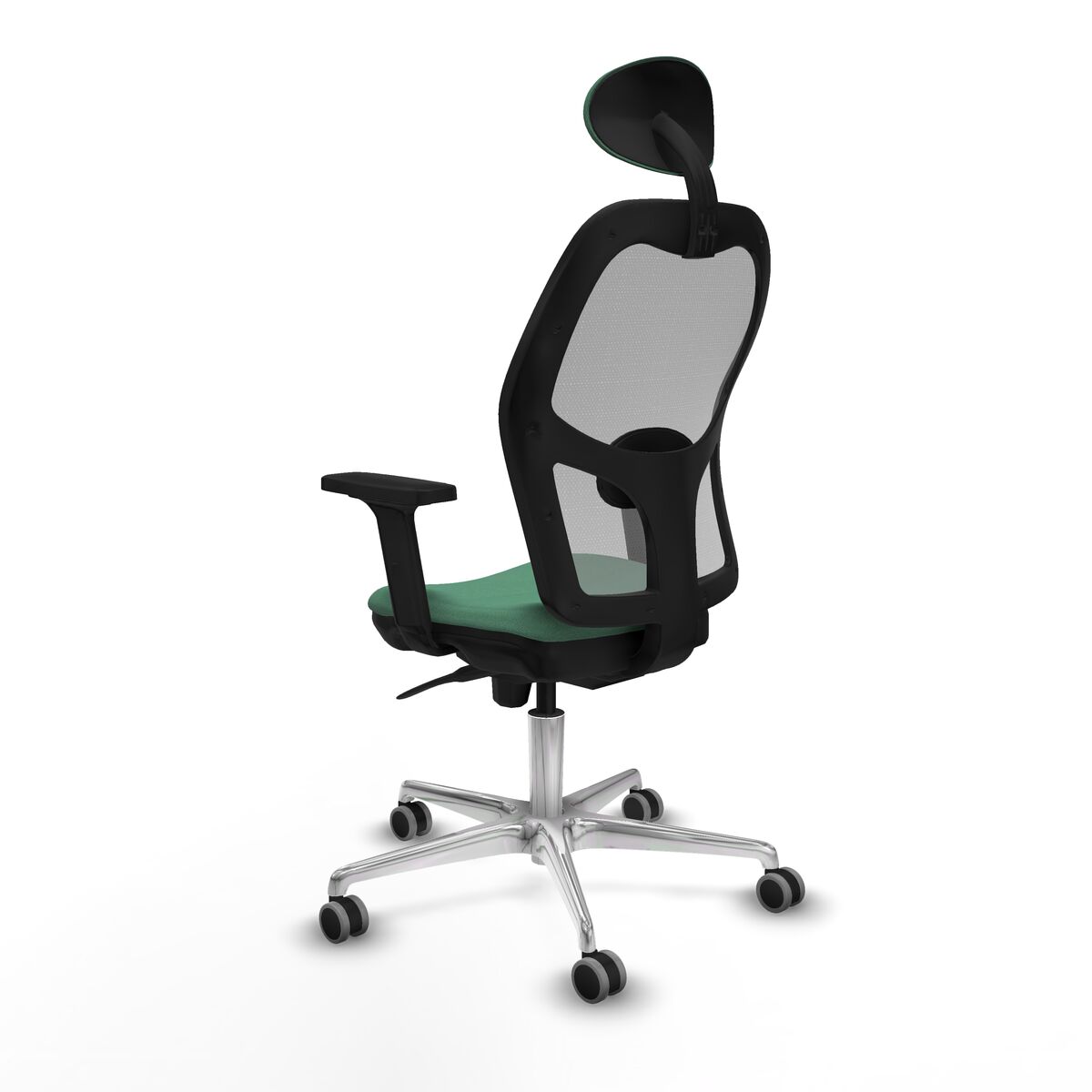 Silla de Oficina con Cabecero Piqueras y Crespo 2D086G1 Verde Esmeralda