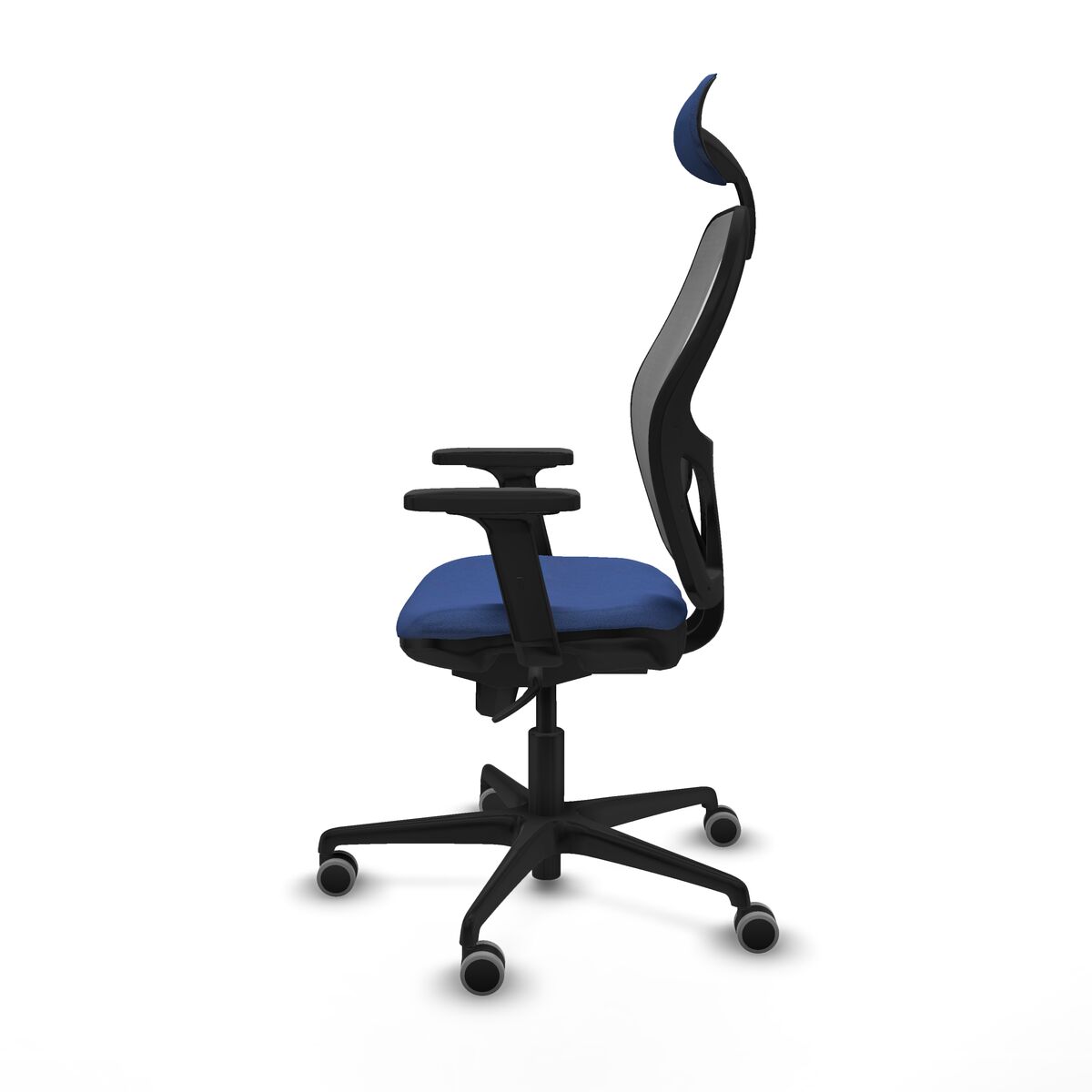 Silla de Oficina con Cabecero Piqueras y Crespo 2D036G1 Azul marino