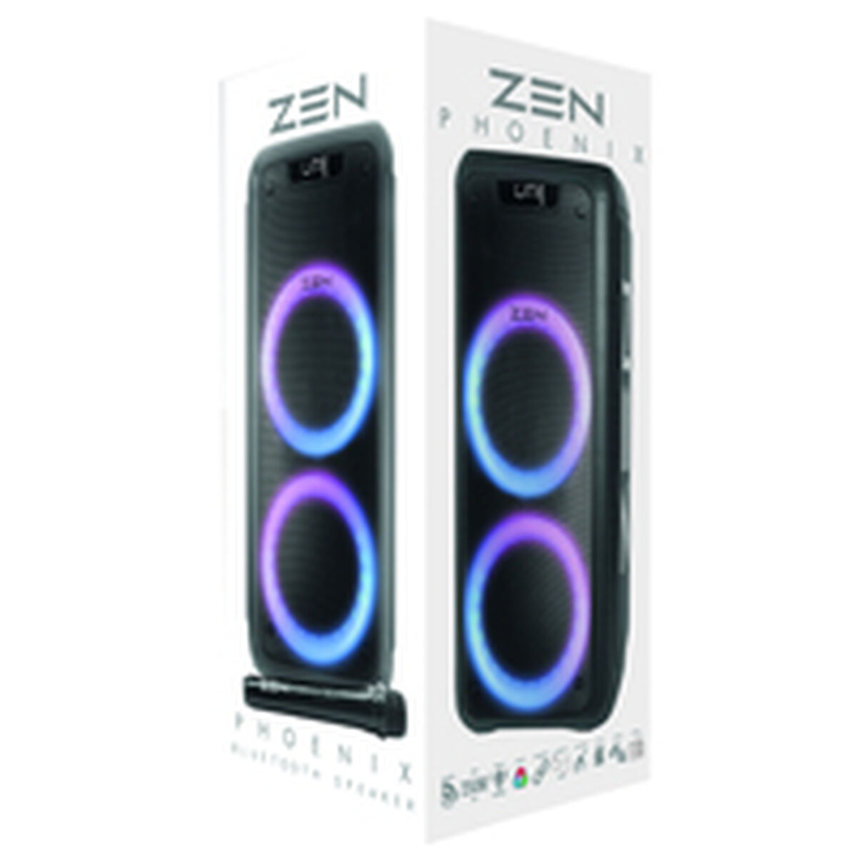 Altavoz Bluetooth Portátil ZEN PHOENIX Negro 350 W