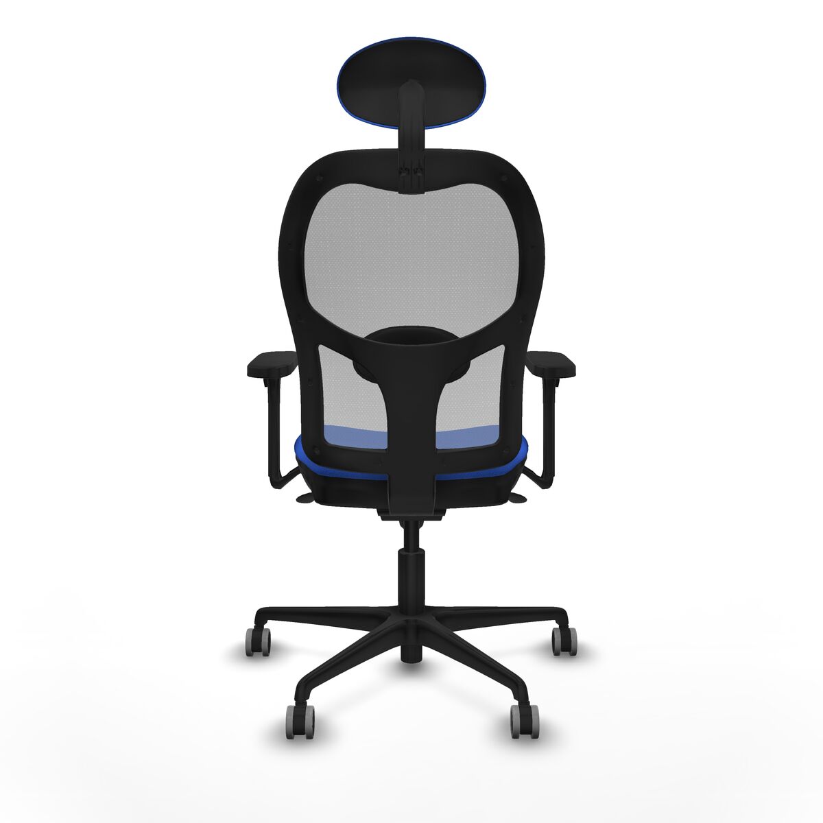 Silla de Oficina con Cabecero Piqueras y Crespo 3D036G1 Azul