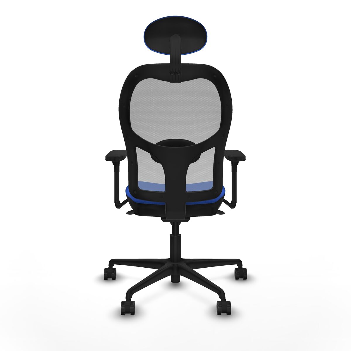 Silla de Oficina con Cabecero Piqueras y Crespo 3D036N1 Azul