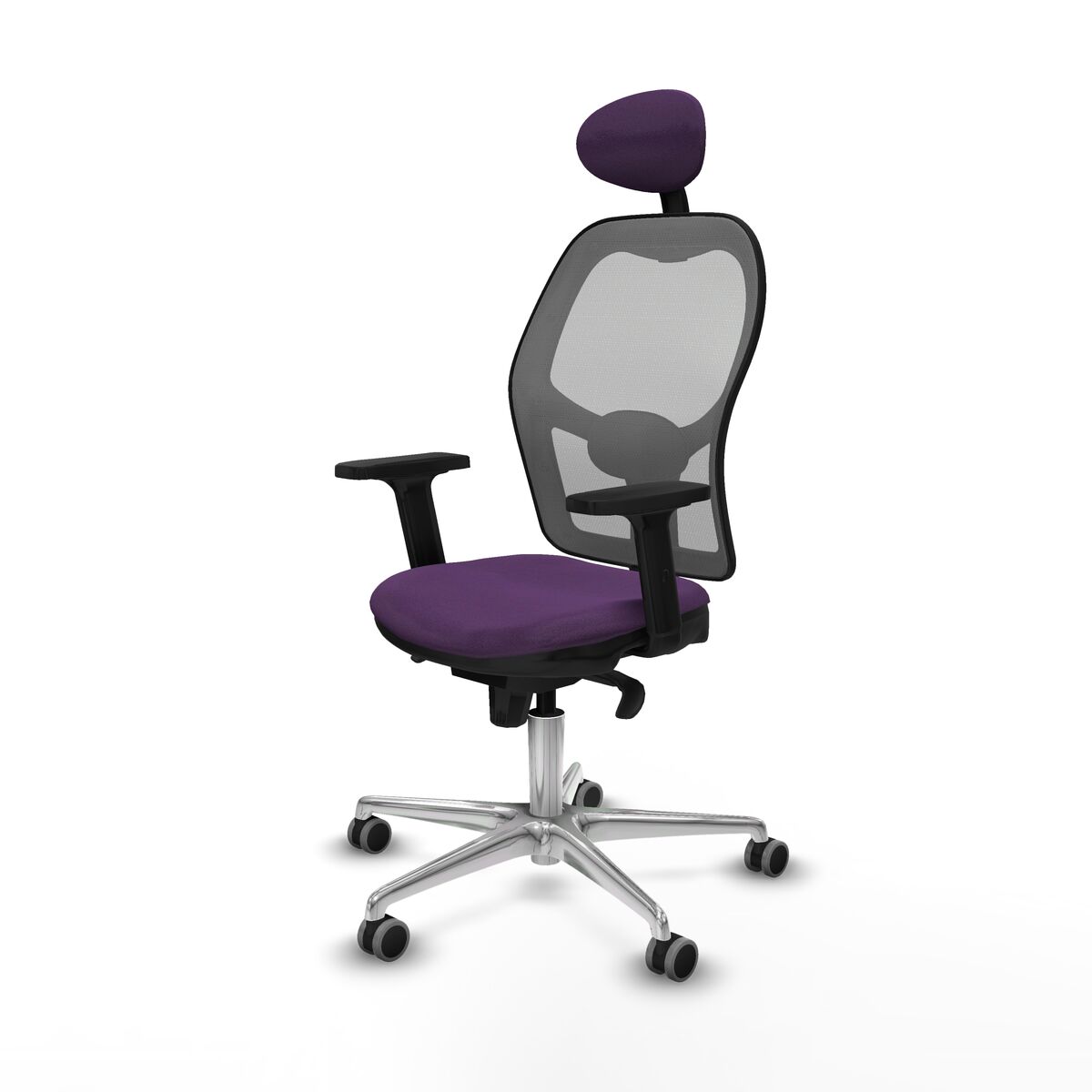 Silla de Oficina con Cabecero Piqueras y Crespo 2D086G1 Morado