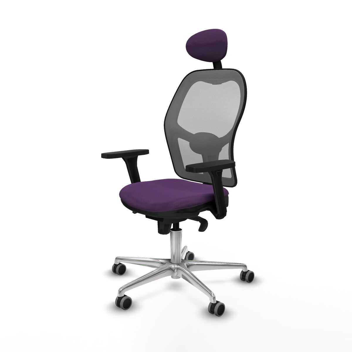 Silla de Oficina con Cabecero Piqueras y Crespo 3D086G1 Morado