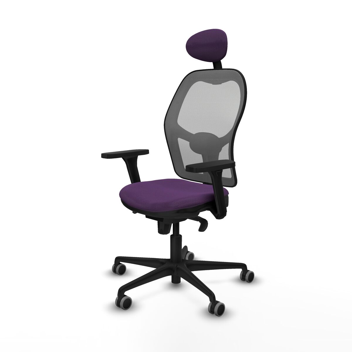 Silla de Oficina con Cabecero Piqueras y Crespo 3D036G1 Morado