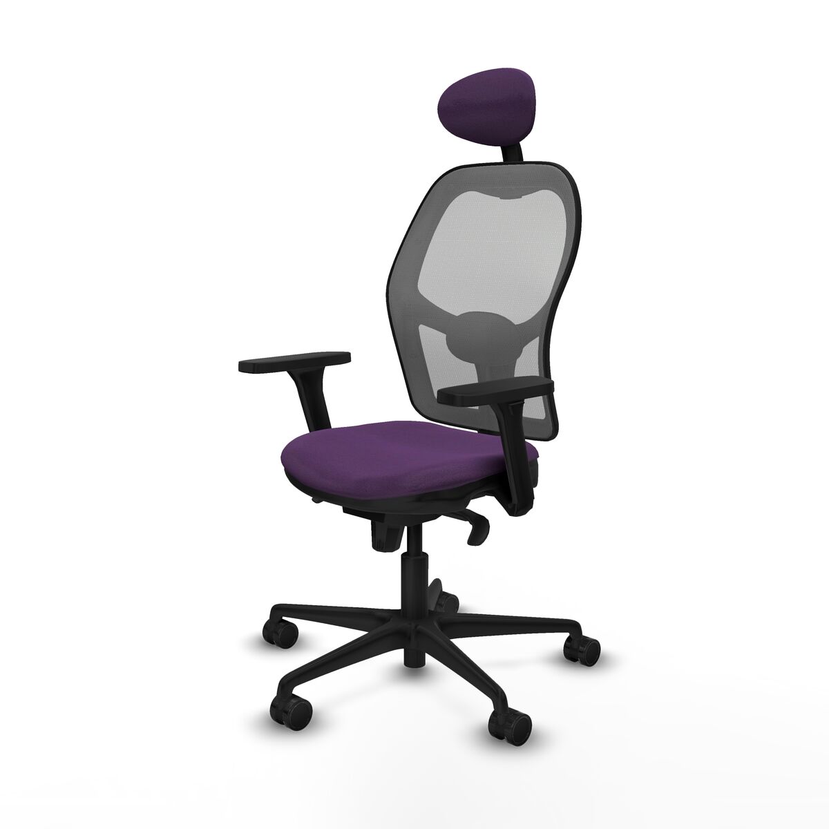 Silla de Oficina con Cabecero Piqueras y Crespo 3D036N1 Morado