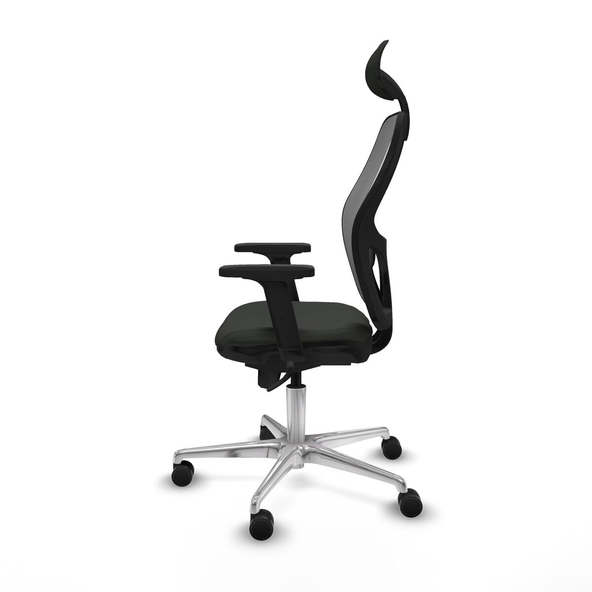 Silla de Oficina con Cabecero Piqueras y Crespo 2D086N1 Negro