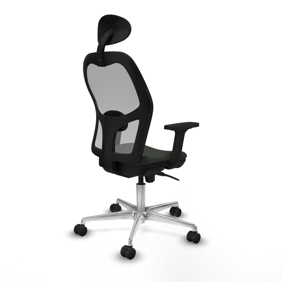 Silla de Oficina con Cabecero Piqueras y Crespo 2D086N1 Negro