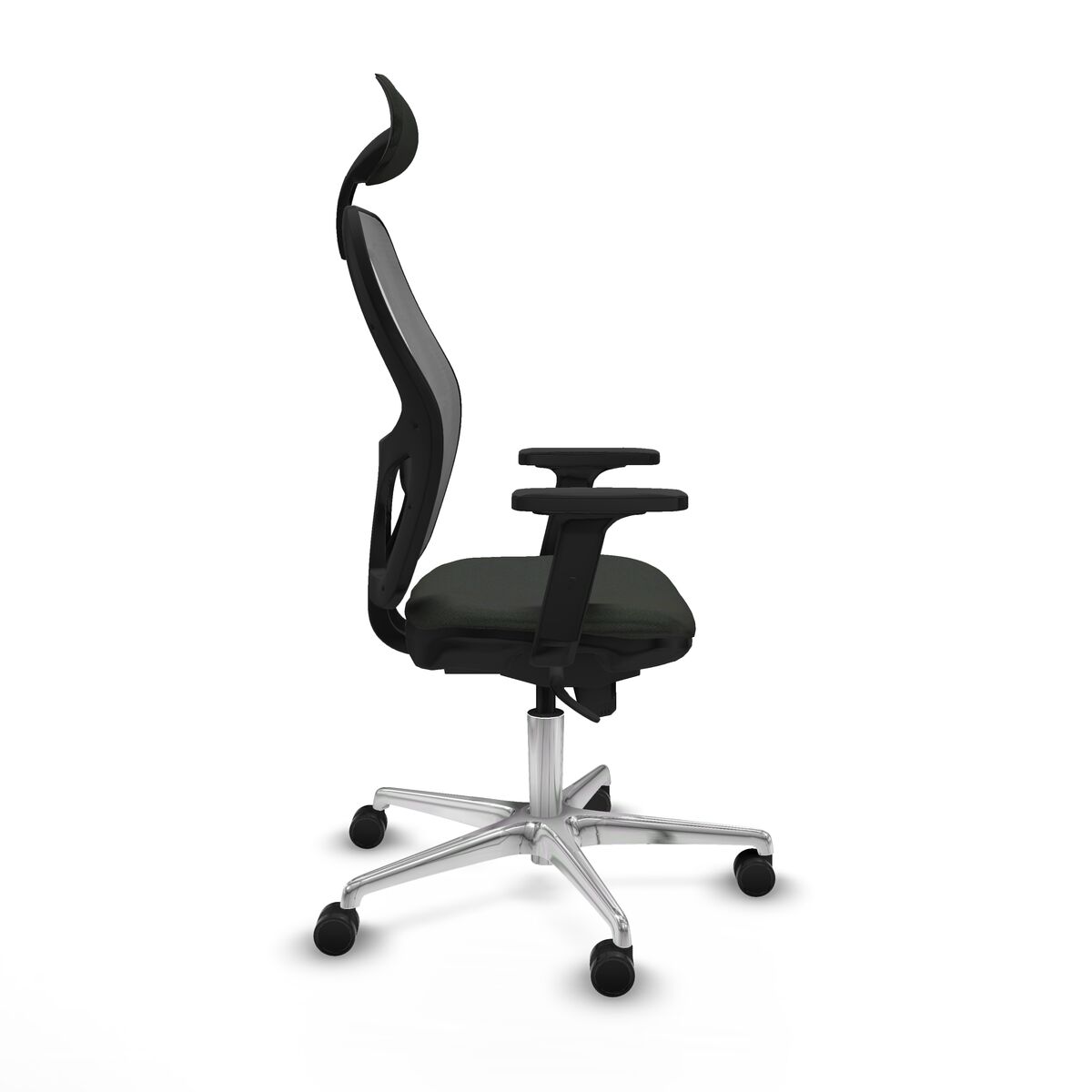 Silla de Oficina con Cabecero Piqueras y Crespo 2D086N1 Negro