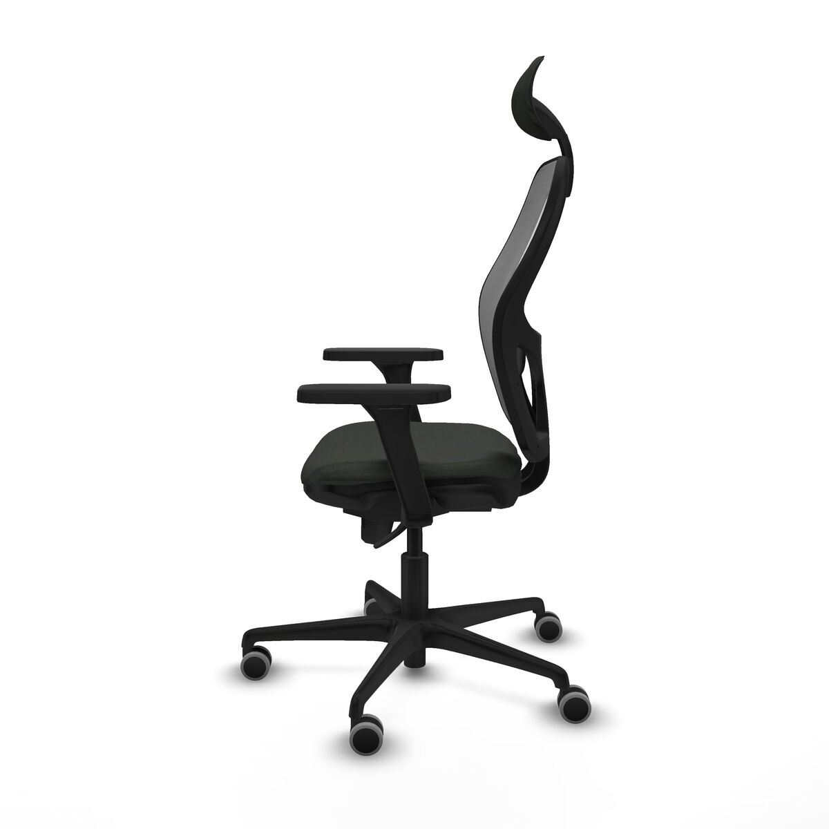 Silla de Oficina con Cabecero Piqueras y Crespo 3D036G1 Negro