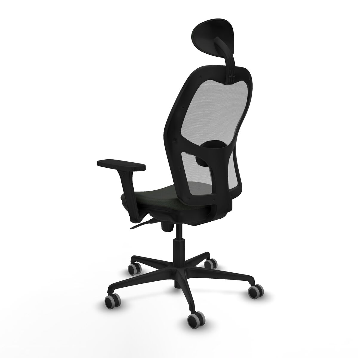 Silla de Oficina con Cabecero Piqueras y Crespo 3D036G1 Negro