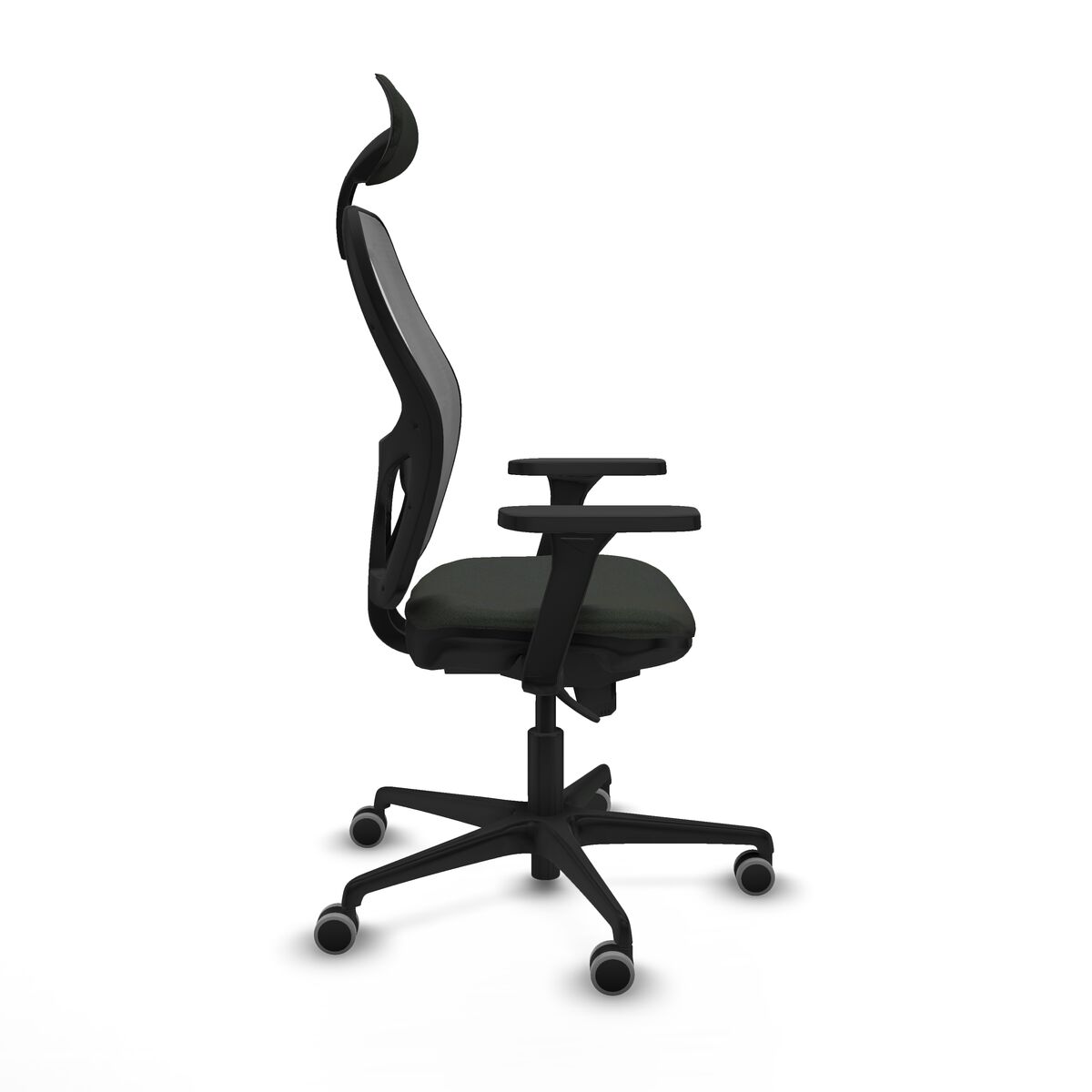 Silla de Oficina con Cabecero Piqueras y Crespo 3D036G1 Negro