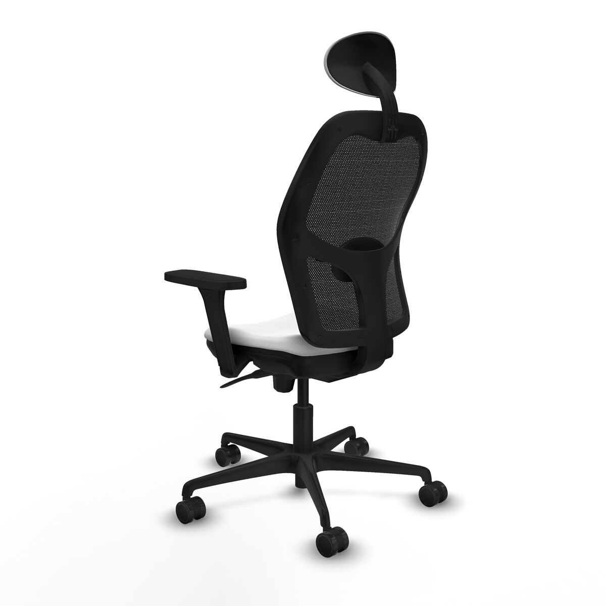 Silla de Oficina con Cabecero Piqueras y Crespo 3D036N1 Blanco