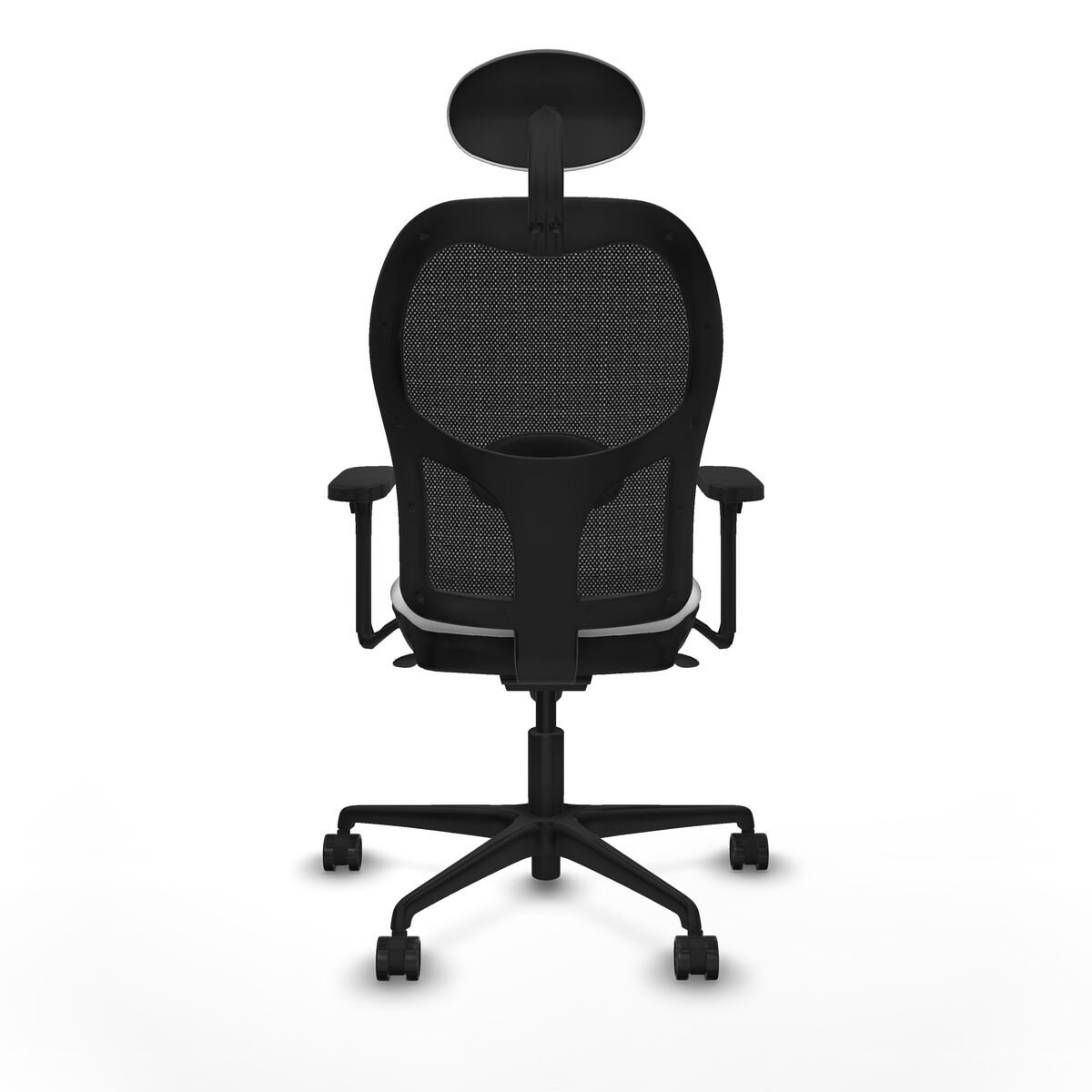 Silla de Oficina con Cabecero Piqueras y Crespo 3D036N1 Blanco