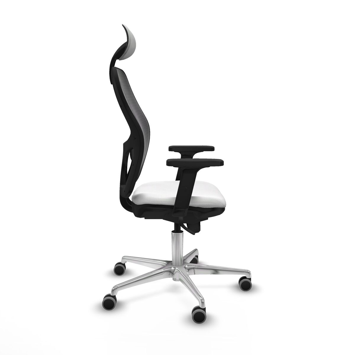 Silla de Oficina con Cabecero Piqueras y Crespo 2D086G1 Blanco