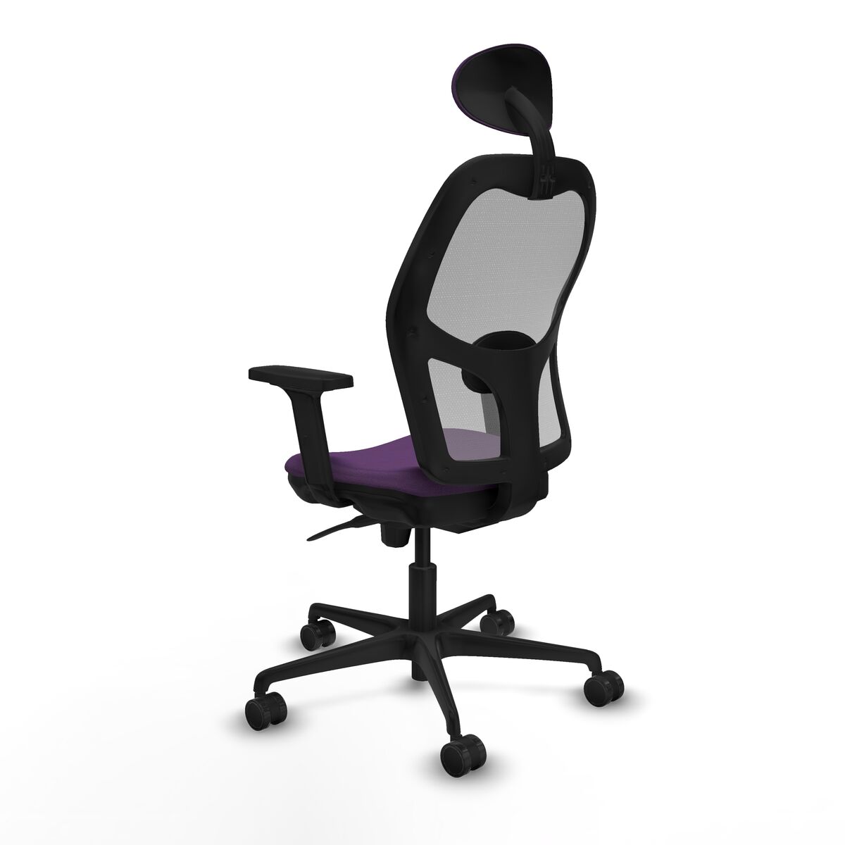 Silla de Oficina con Cabecero Piqueras y Crespo 2D036N1 Morado