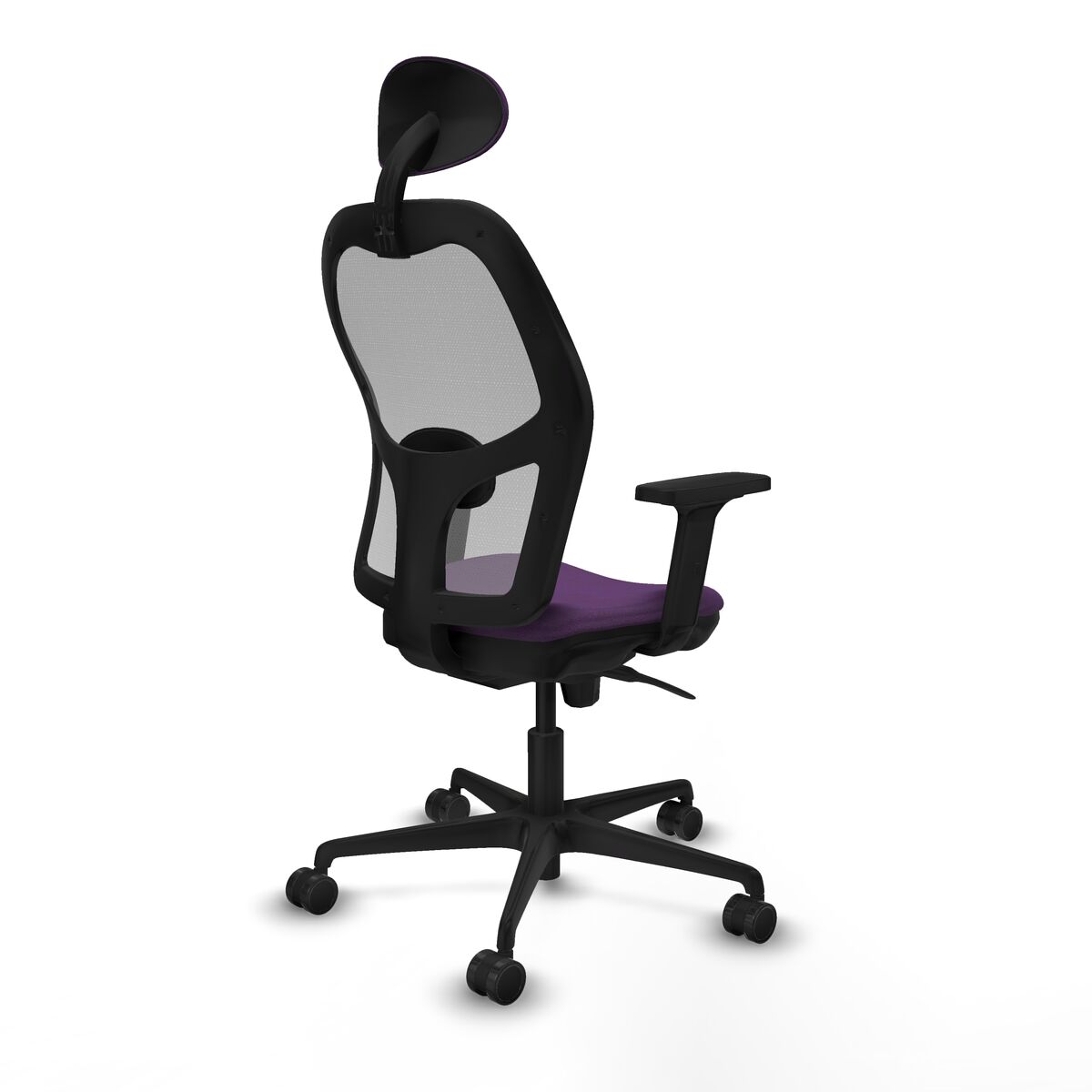 Silla de Oficina con Cabecero Piqueras y Crespo 2D036N1 Morado