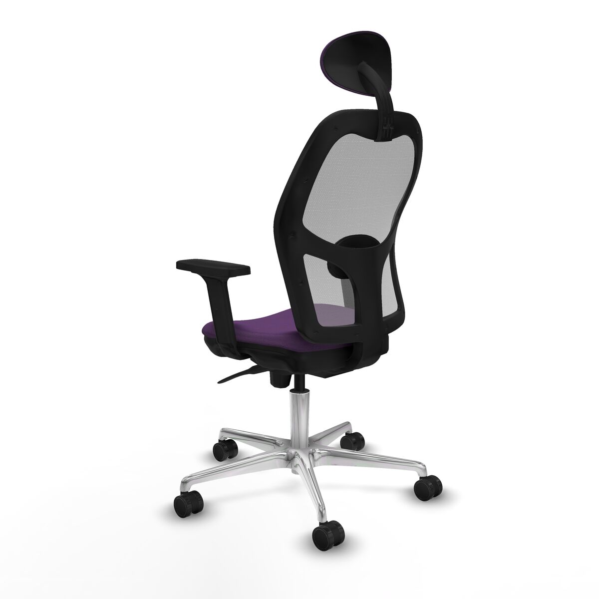 Silla de Oficina con Cabecero Piqueras y Crespo 2D086N1 Morado