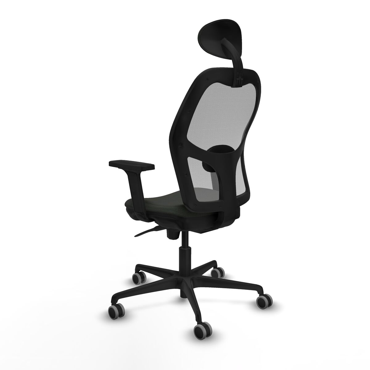 Silla de Oficina con Cabecero Piqueras y Crespo 2D036G1 Negro