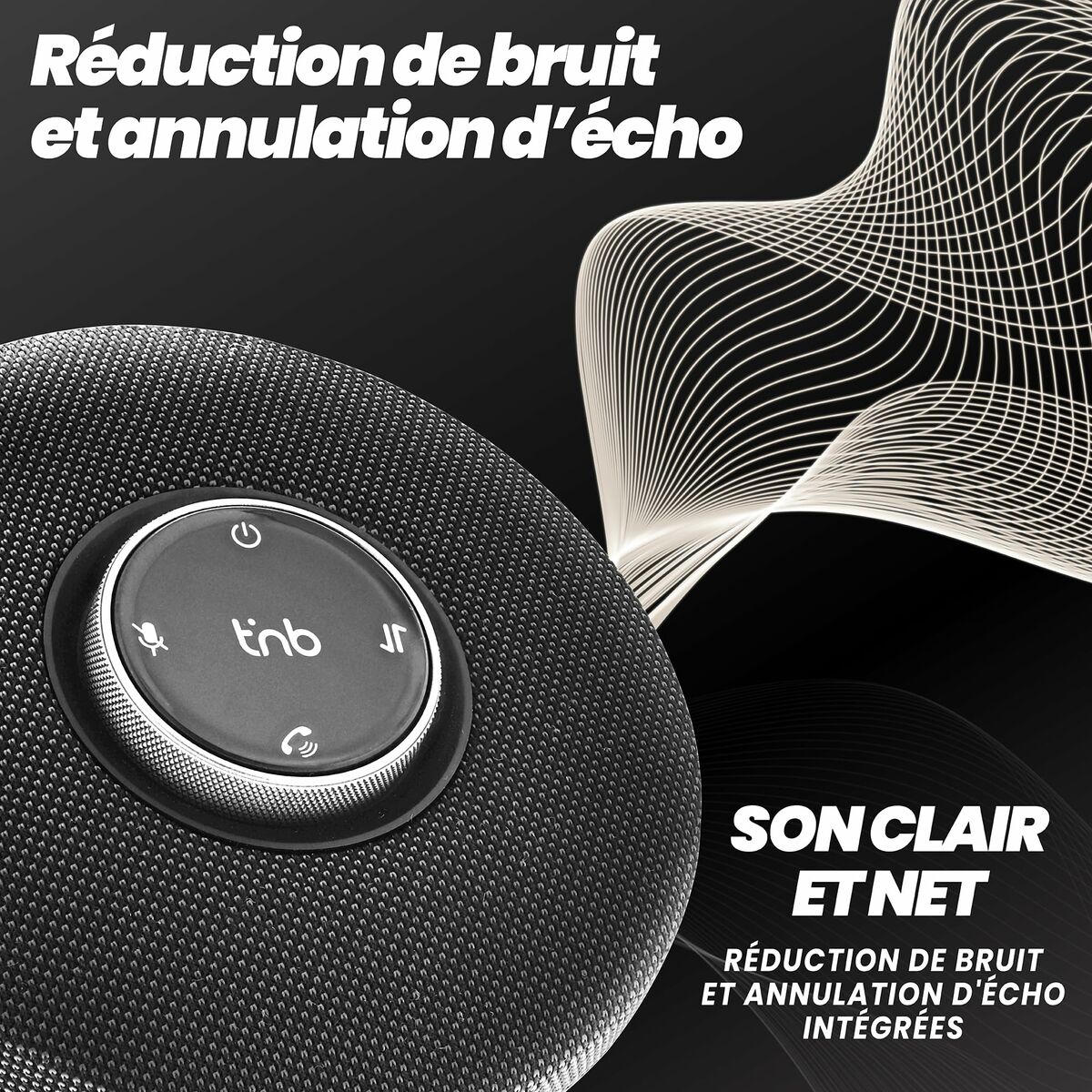 Altavoz Bluetooth Portátil T'NB CFSPEAKERBT Negro