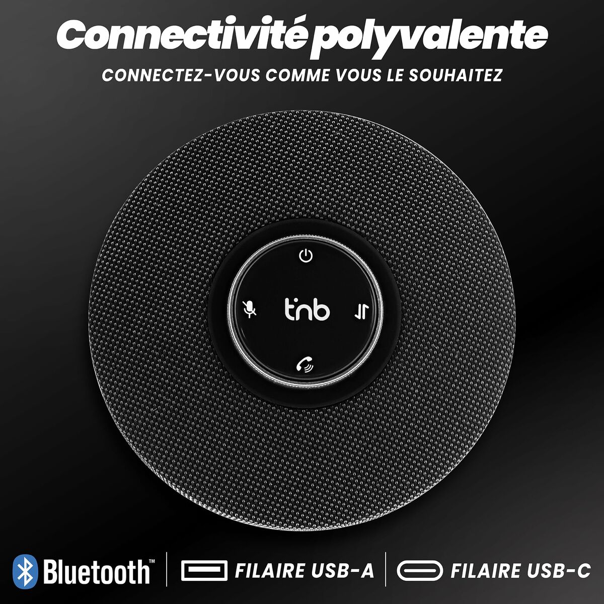 Altavoz Bluetooth Portátil T'NB CFSPEAKERBT Negro