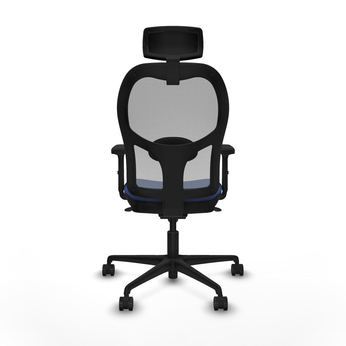 Silla de Oficina con Cabecero Piqueras y Crespo 2D036N2 Azul marino