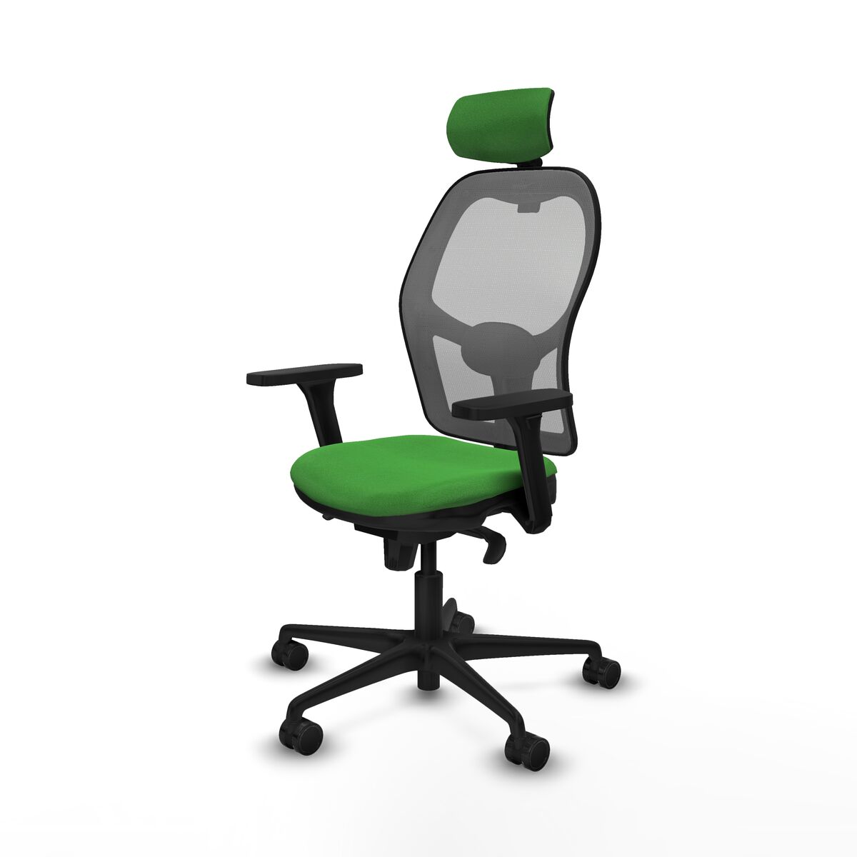 Silla de Oficina con Cabecero Piqueras y Crespo 3D036N2 Verde