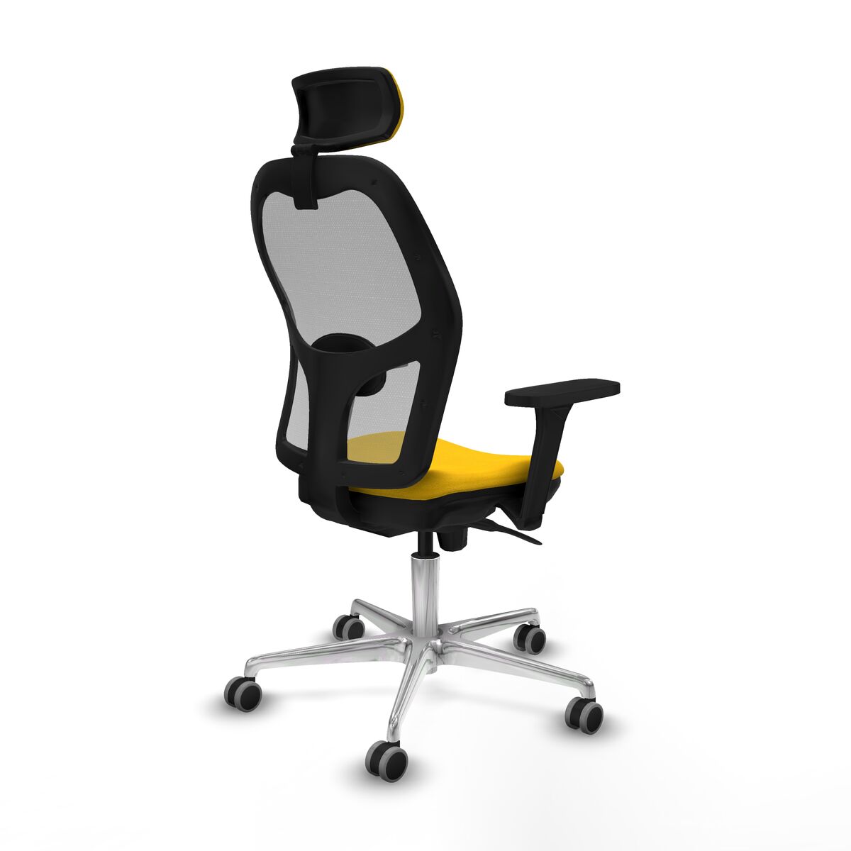 Silla de Oficina con Cabecero Piqueras y Crespo 3D086G2 Amarillo