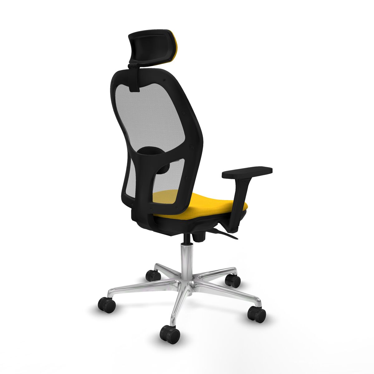 Silla de Oficina con Cabecero Piqueras y Crespo 3D086N2 Amarillo