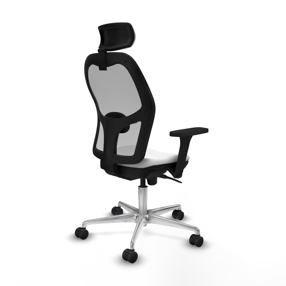 Silla de Oficina con Cabecero Piqueras y Crespo 3D086N2 Blanco