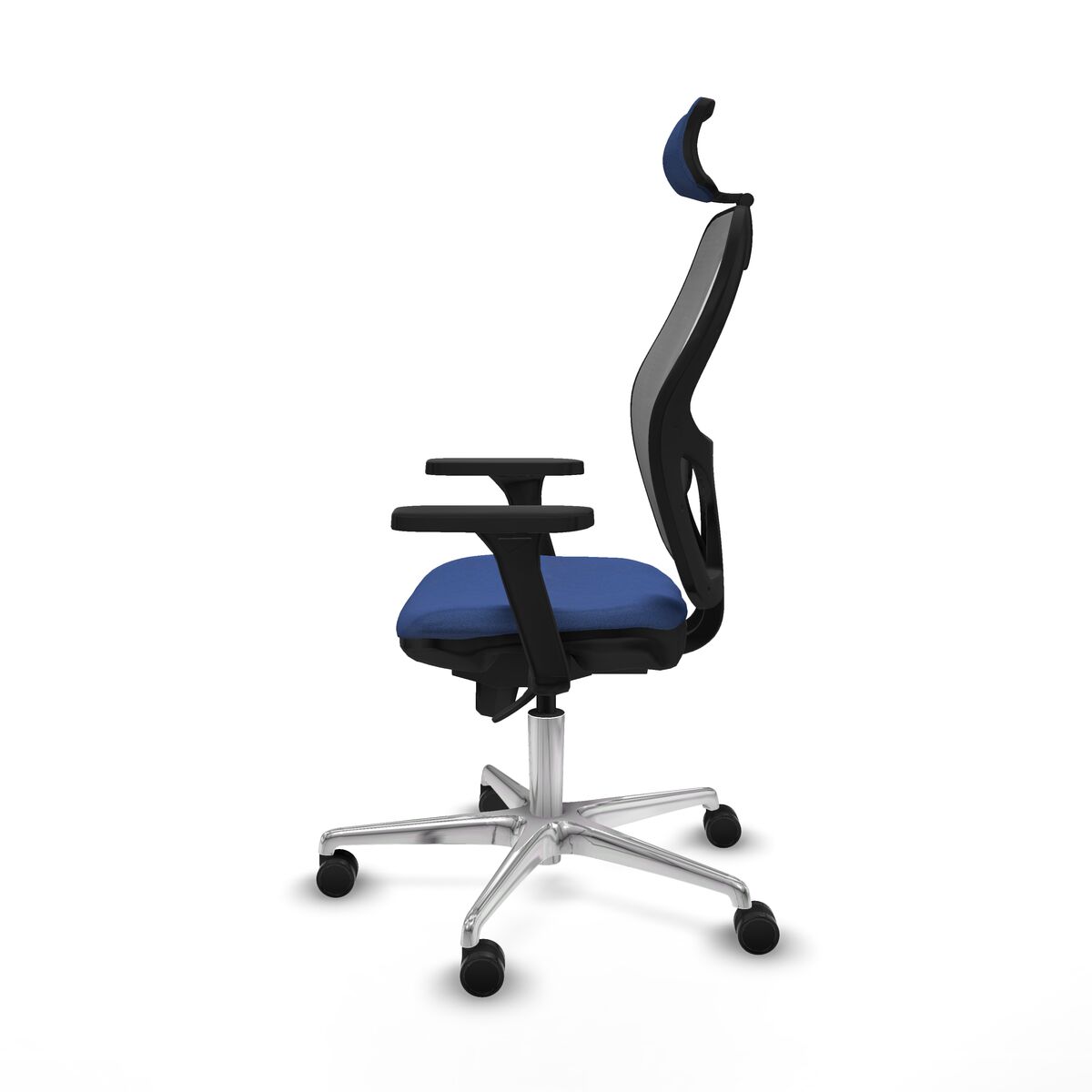 Silla de Oficina con Cabecero Piqueras y Crespo 3D086N2 Azul marino