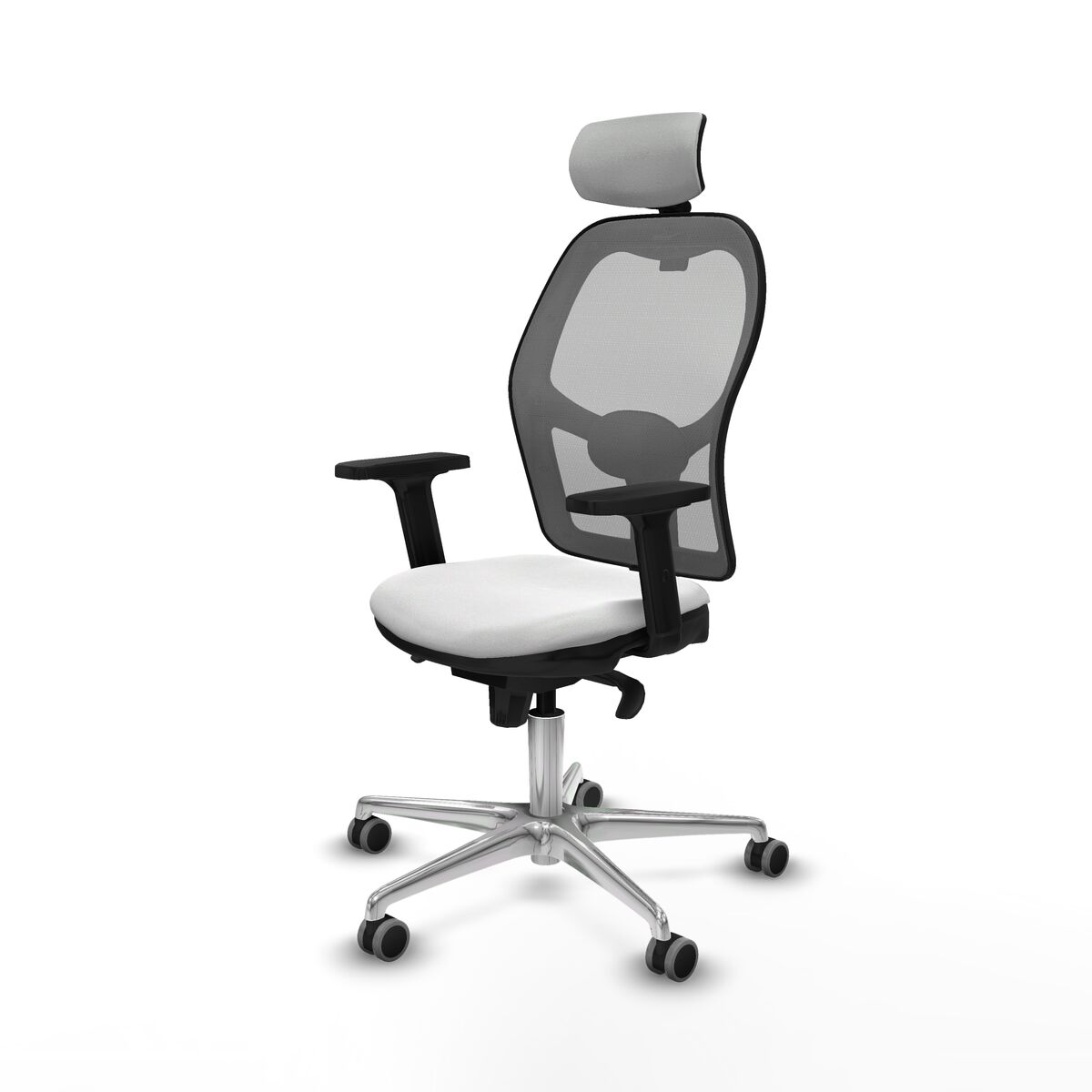 Silla de Oficina con Cabecero Piqueras y Crespo 2D086G2 Blanco