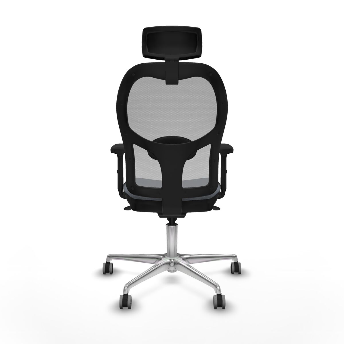 Silla de Oficina con Cabecero Piqueras y Crespo 2D086G2 Gris