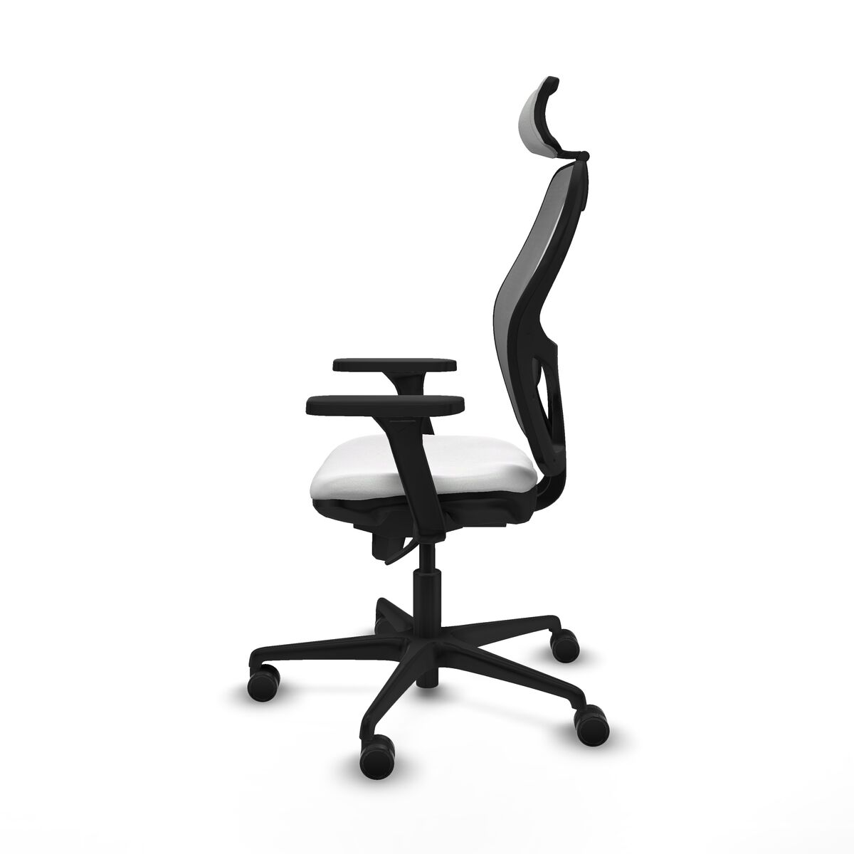 Silla de Oficina con Cabecero Piqueras y Crespo 3D036N2 Blanco