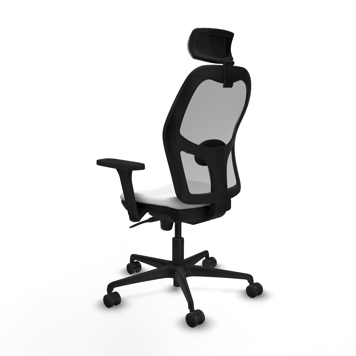 Silla de Oficina con Cabecero Piqueras y Crespo 3D036N2 Blanco