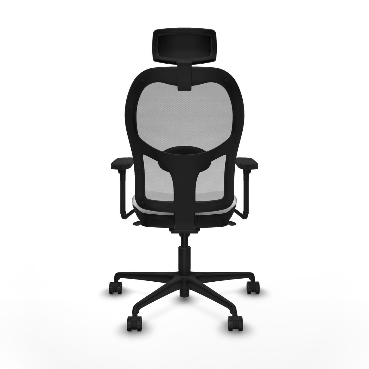 Silla de Oficina con Cabecero Piqueras y Crespo 3D036N2 Blanco