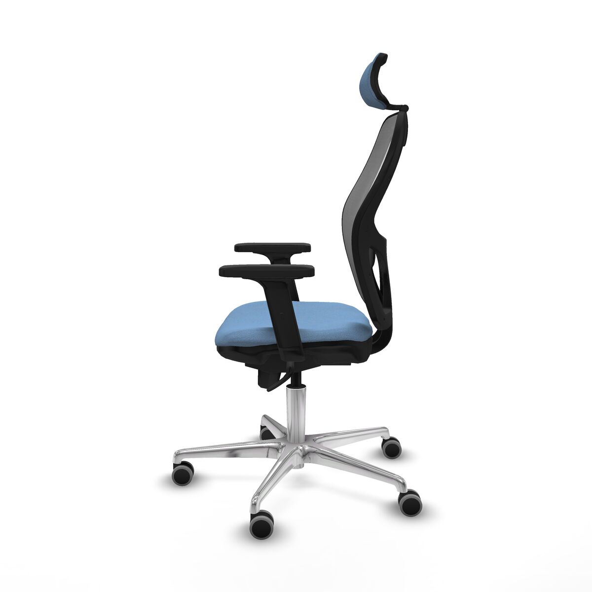 Silla de Oficina con Cabecero Piqueras y Crespo 2D086G2 Azul cielo