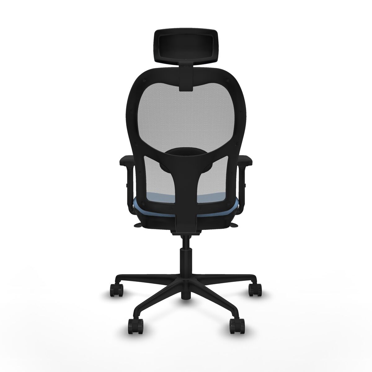 Silla de Oficina con Cabecero Piqueras y Crespo 2D036N2 Azul cielo