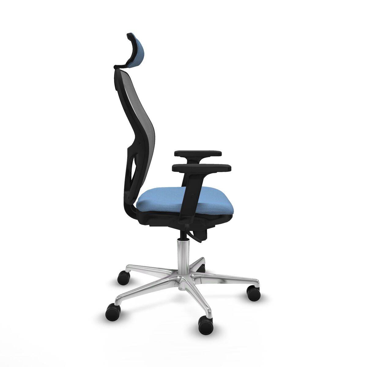 Silla de Oficina con Cabecero Piqueras y Crespo 2D086N2 Azul cielo