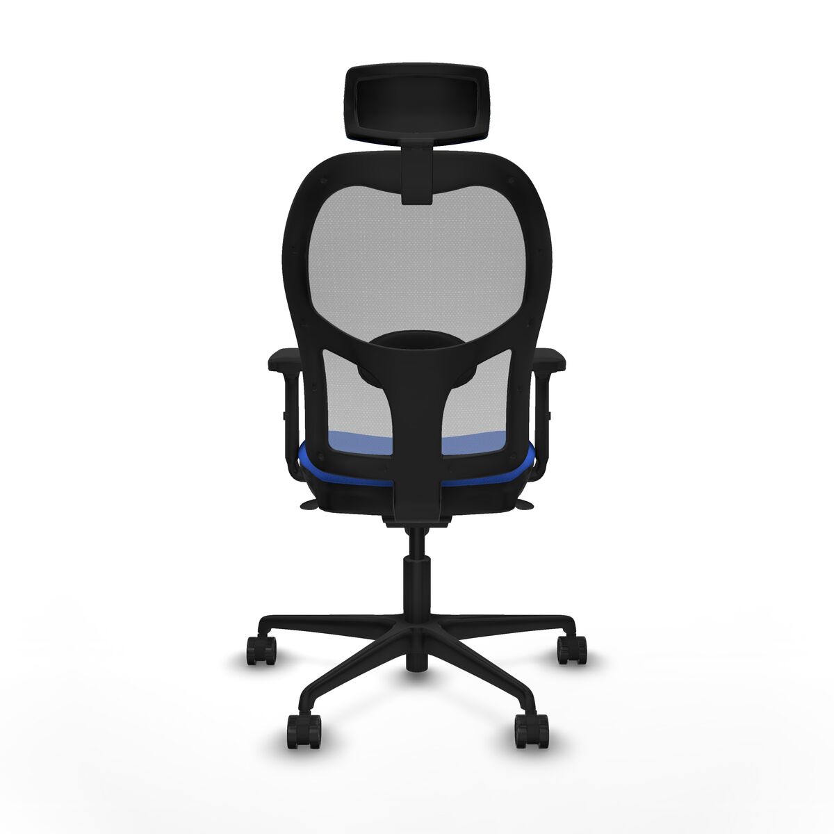 Silla de Oficina con Cabecero Piqueras y Crespo 2D036N2 Azul