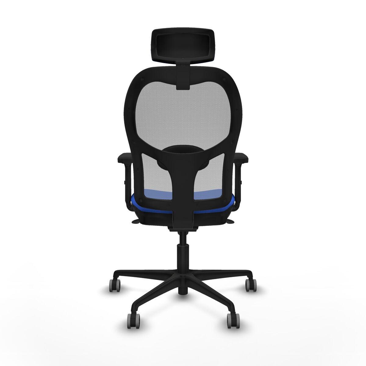 Silla de Oficina con Cabecero Piqueras y Crespo 2D036G2 Azul