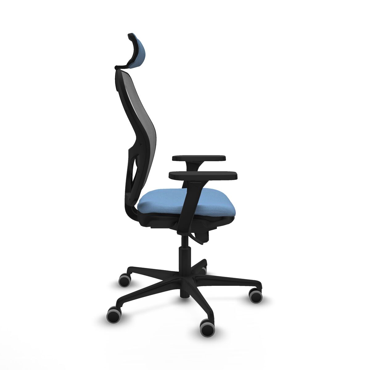 Silla de Oficina con Cabecero Piqueras y Crespo 3D036G2 Azul cielo
