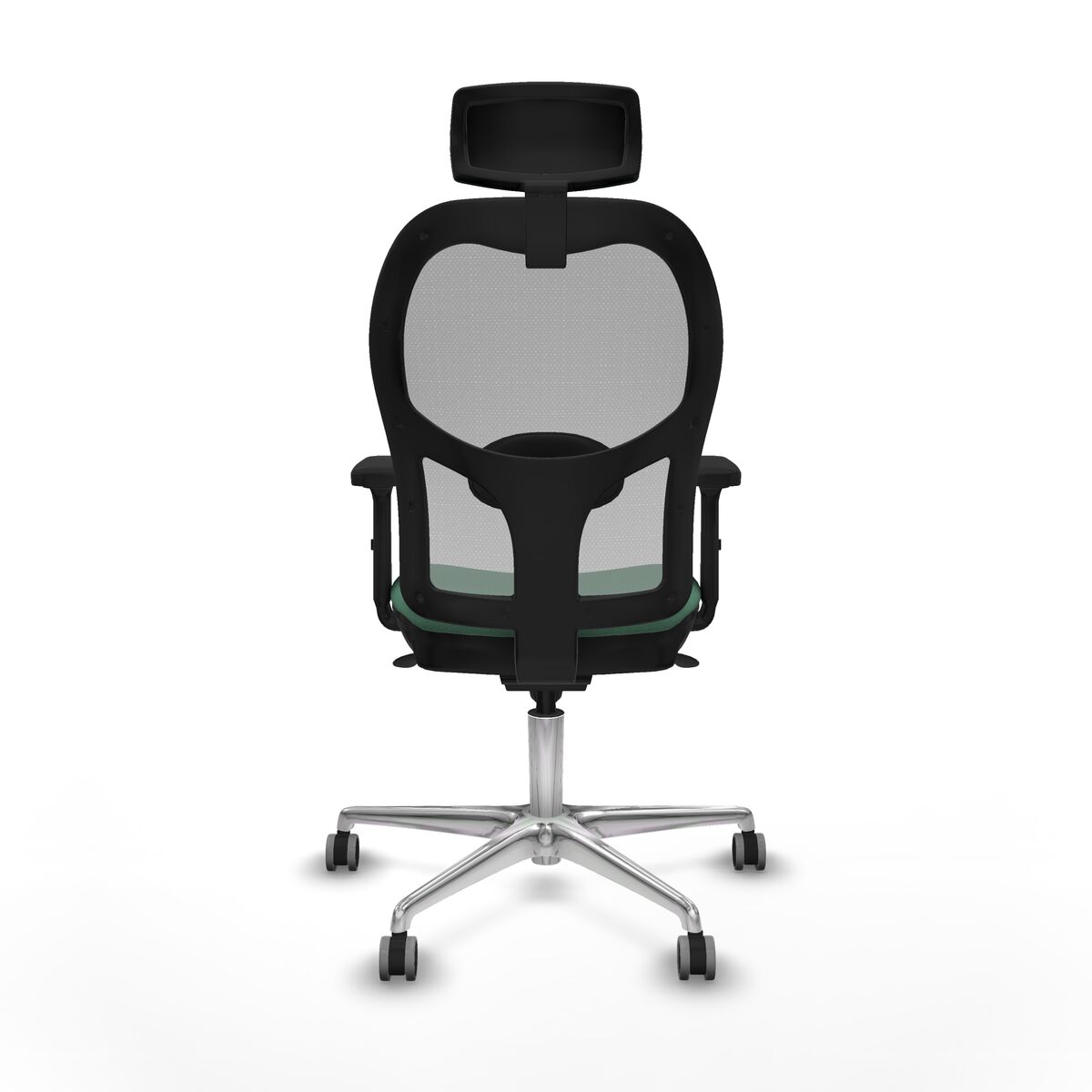 Silla de Oficina con Cabecero Piqueras y Crespo 2D086G2 Verde Esmeralda