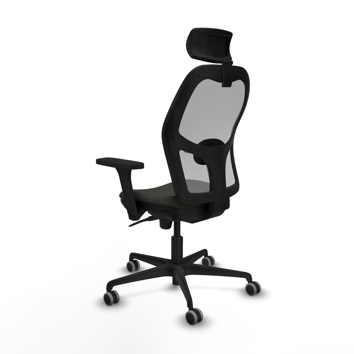 Silla de Oficina con Cabecero Piqueras y Crespo 3D036G2 Negro