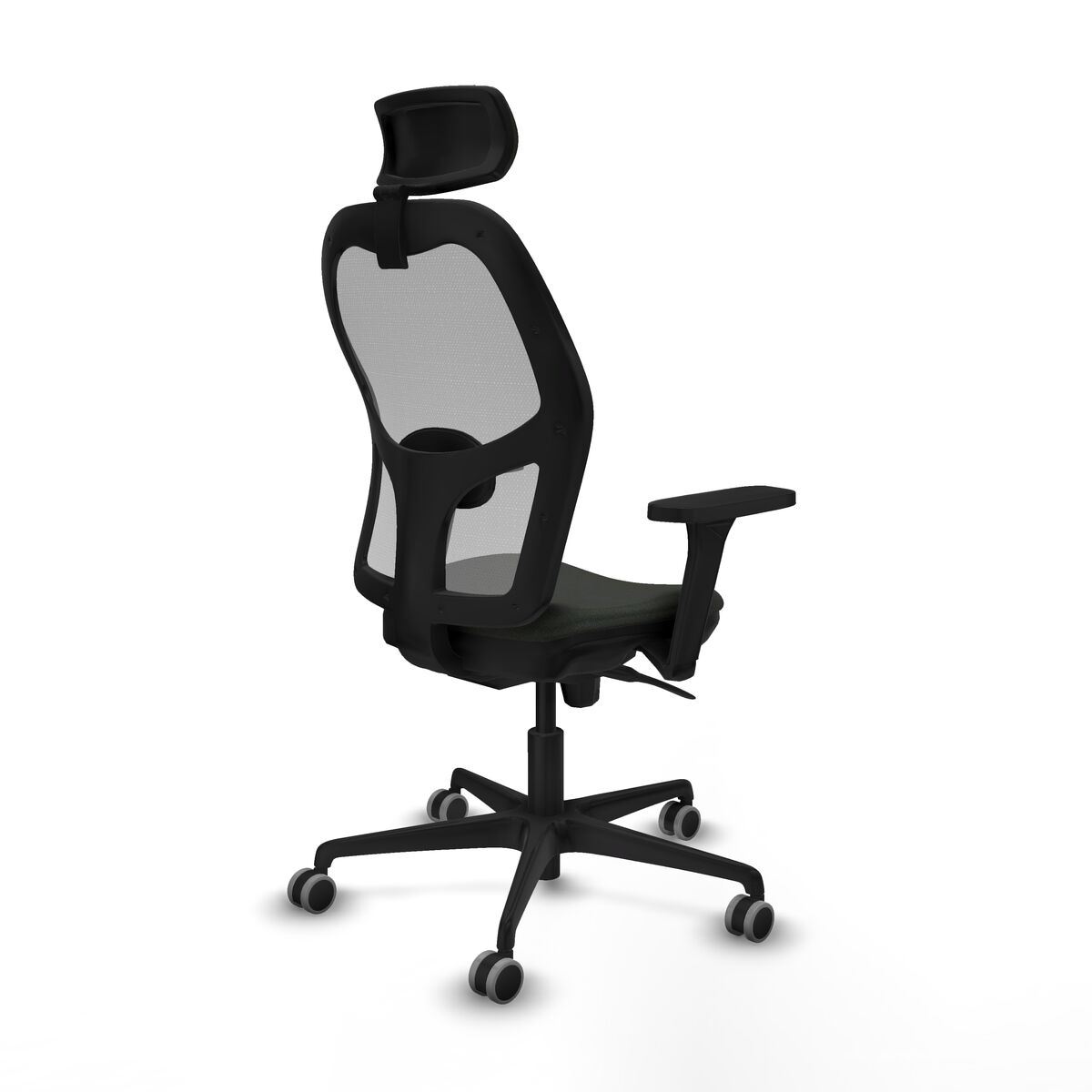 Silla de Oficina con Cabecero Piqueras y Crespo 3D036G2 Negro