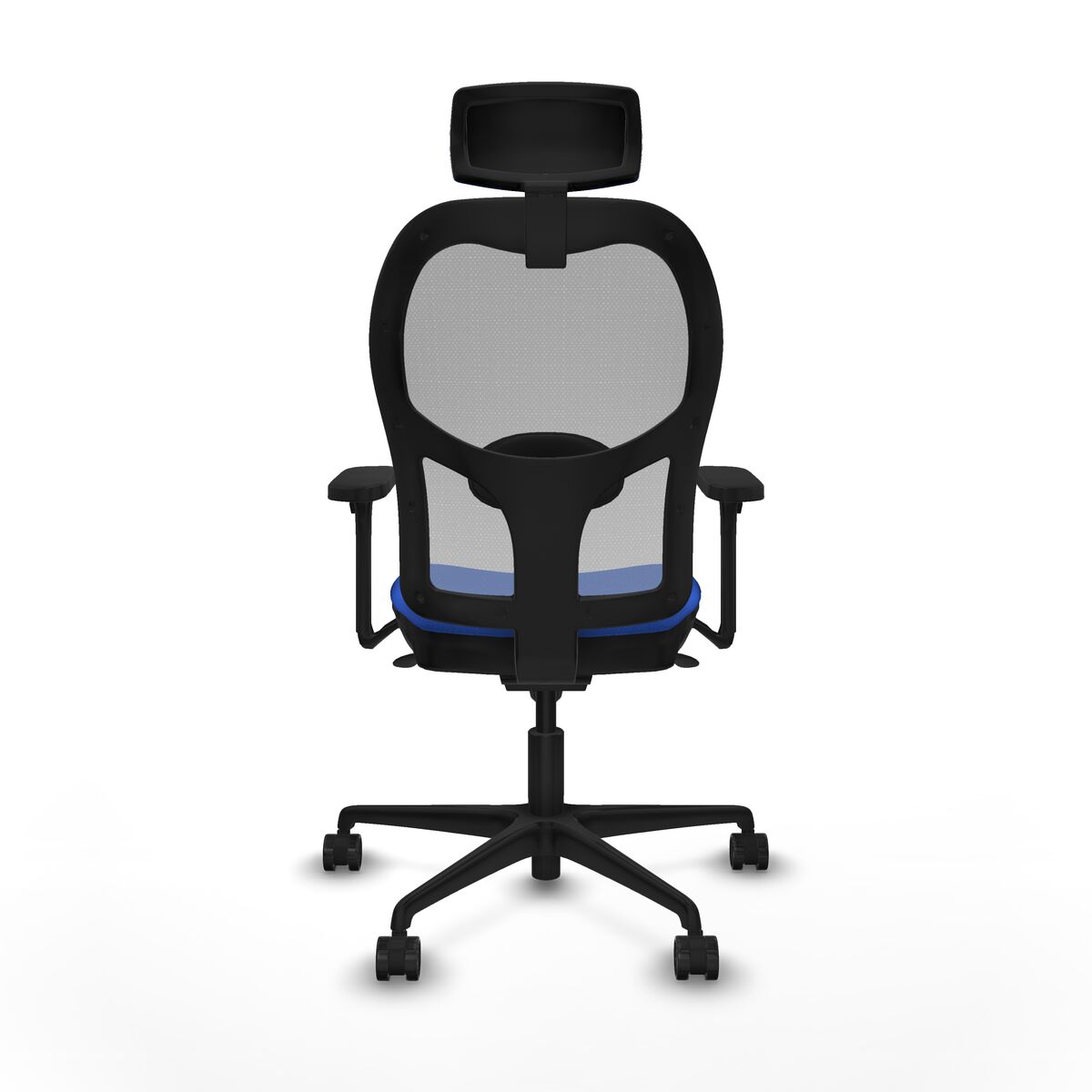 Silla de Oficina con Cabecero Piqueras y Crespo 3D036N2 Azul