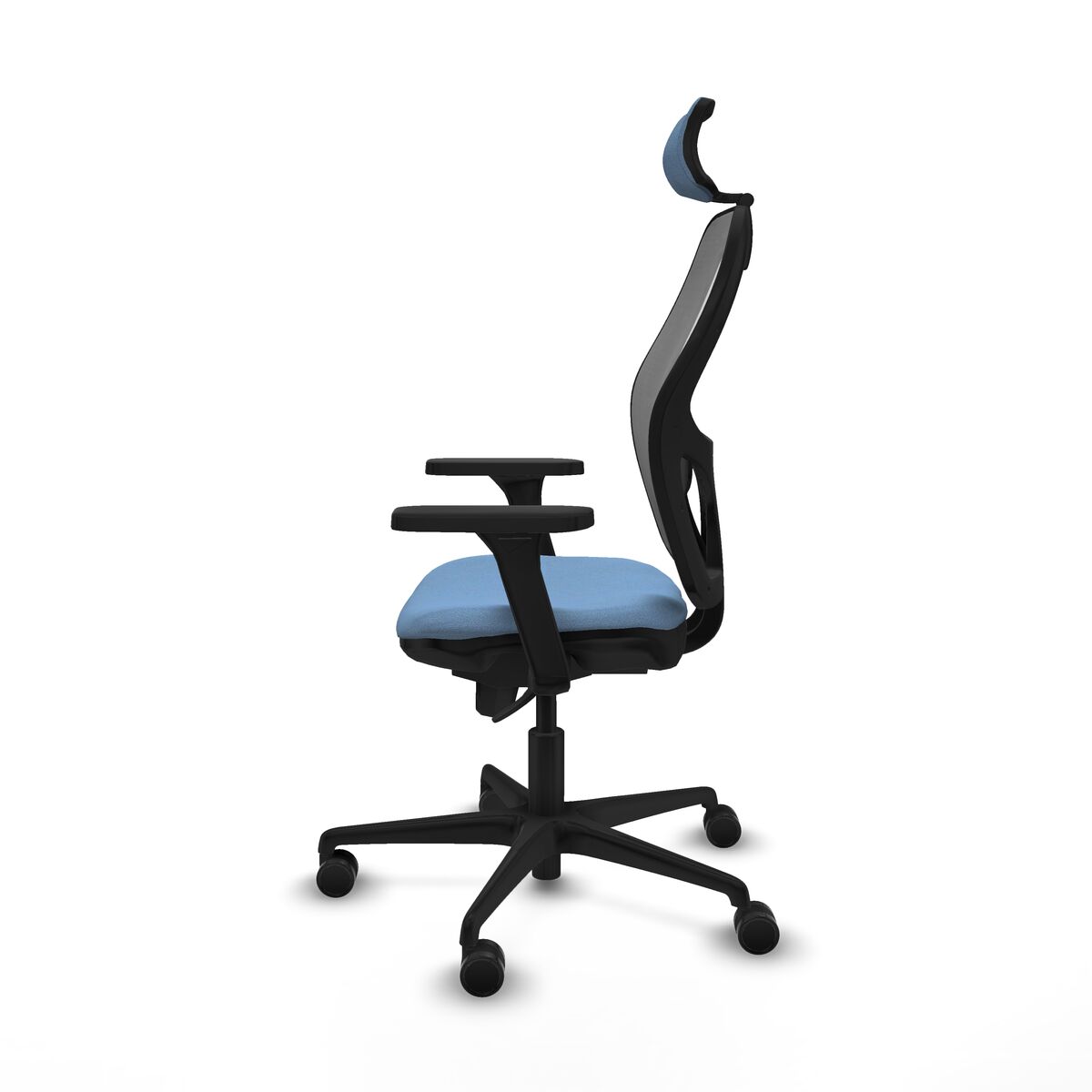 Silla de Oficina con Cabecero Piqueras y Crespo 3D036N2 Azul cielo