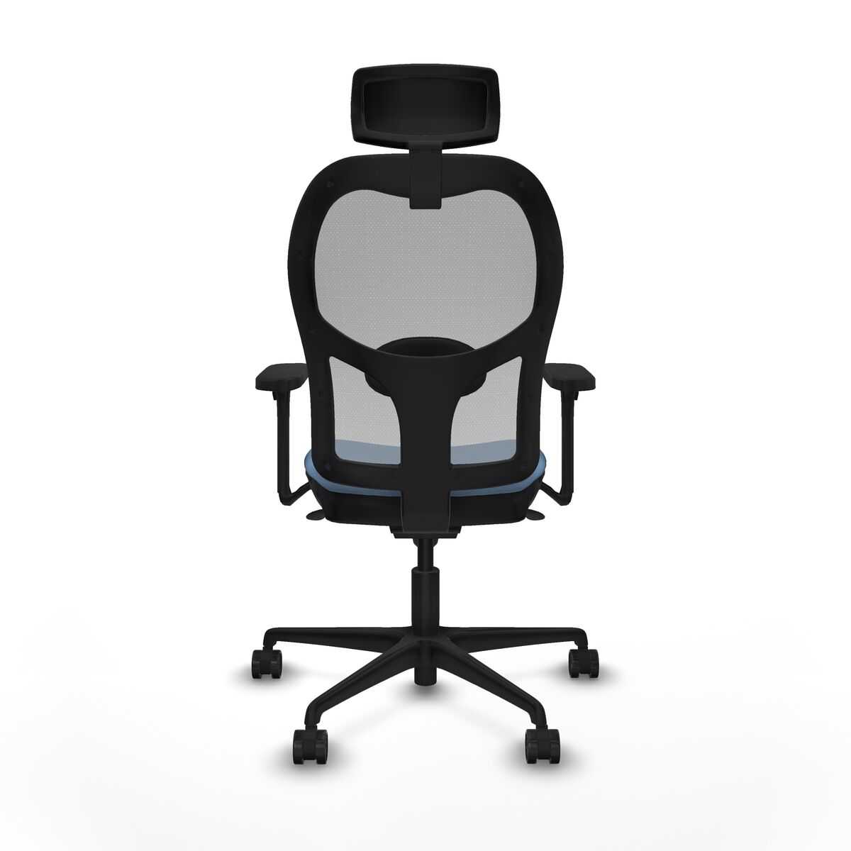 Silla de Oficina con Cabecero Piqueras y Crespo 3D036N2 Azul cielo