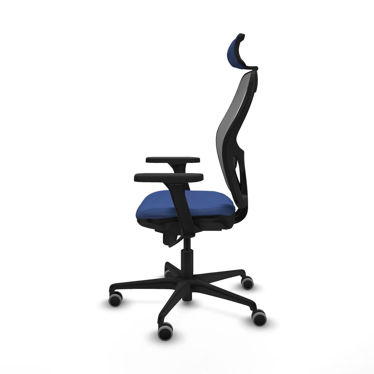 Silla de Oficina con Cabecero Piqueras y Crespo 3D036G2 Azul marino